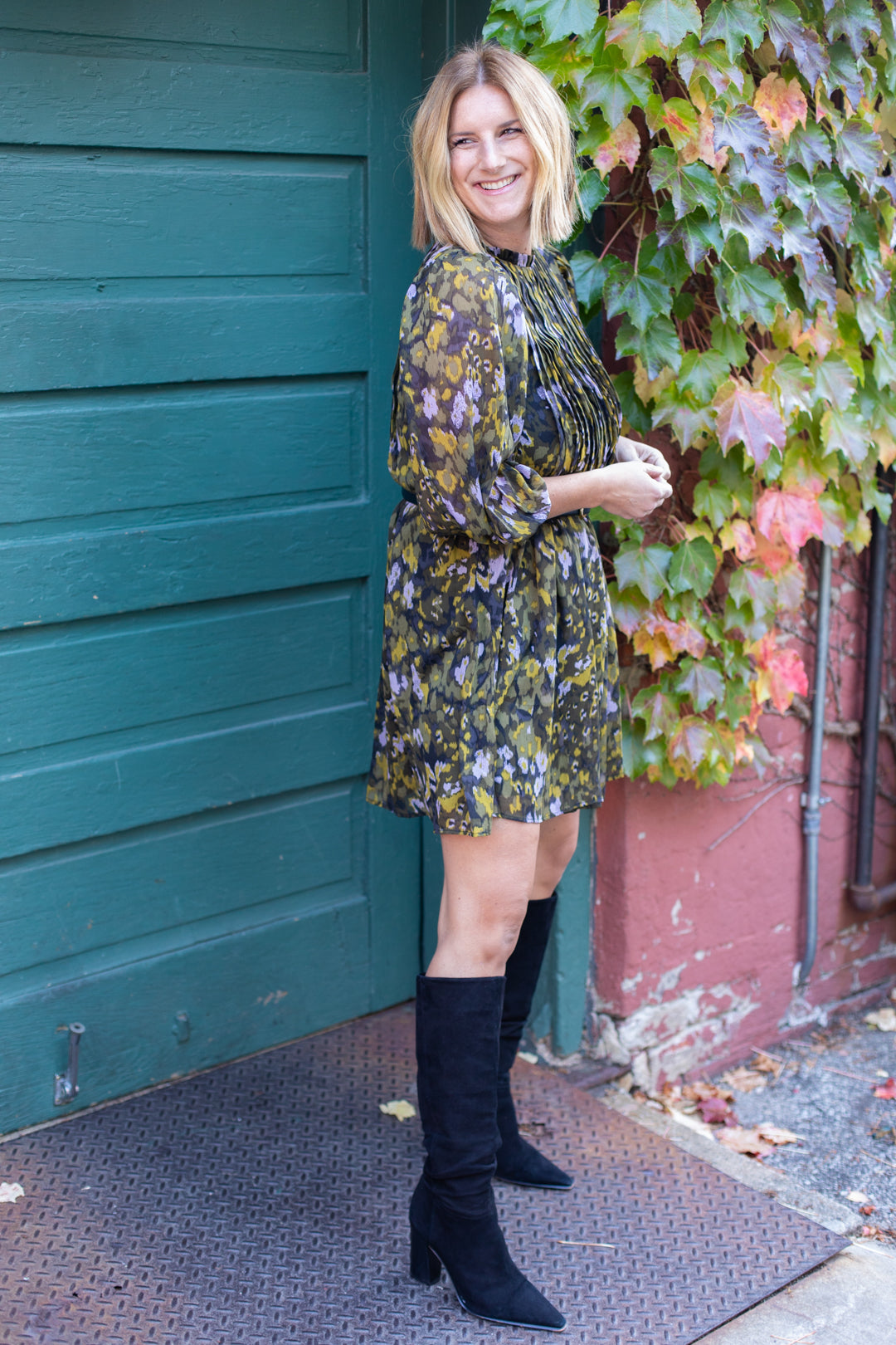 Everly Pleated Mini Dress