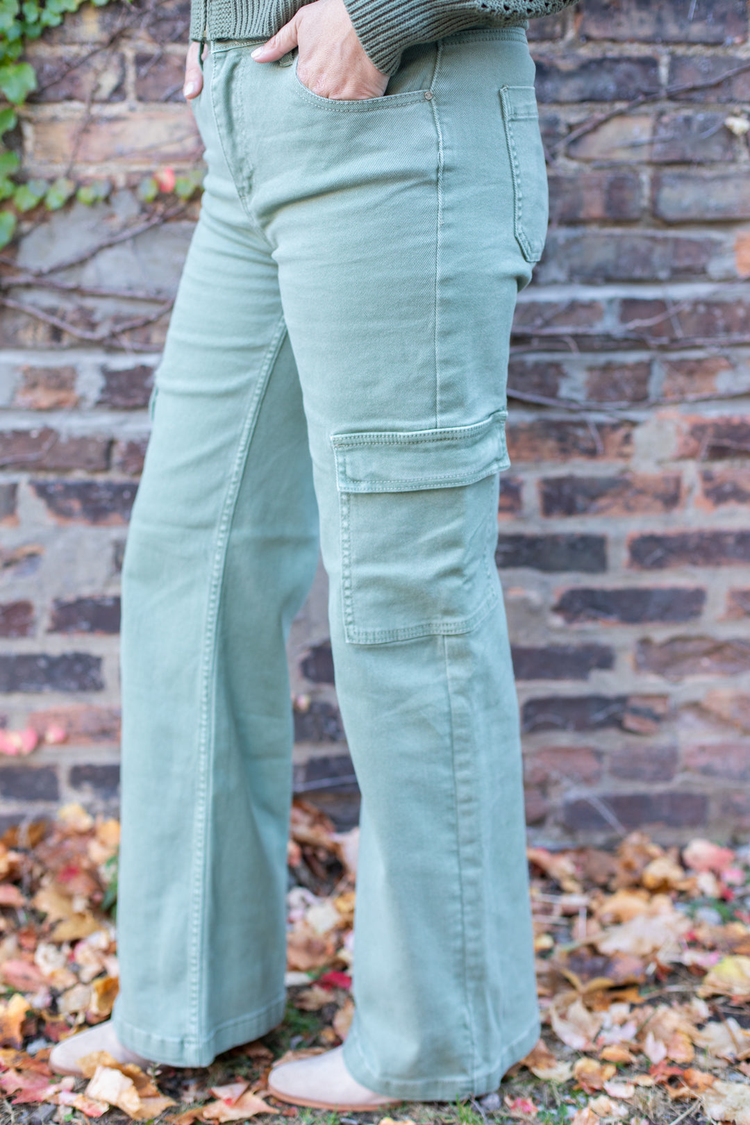 Risen Wide Leg Cargo Pants