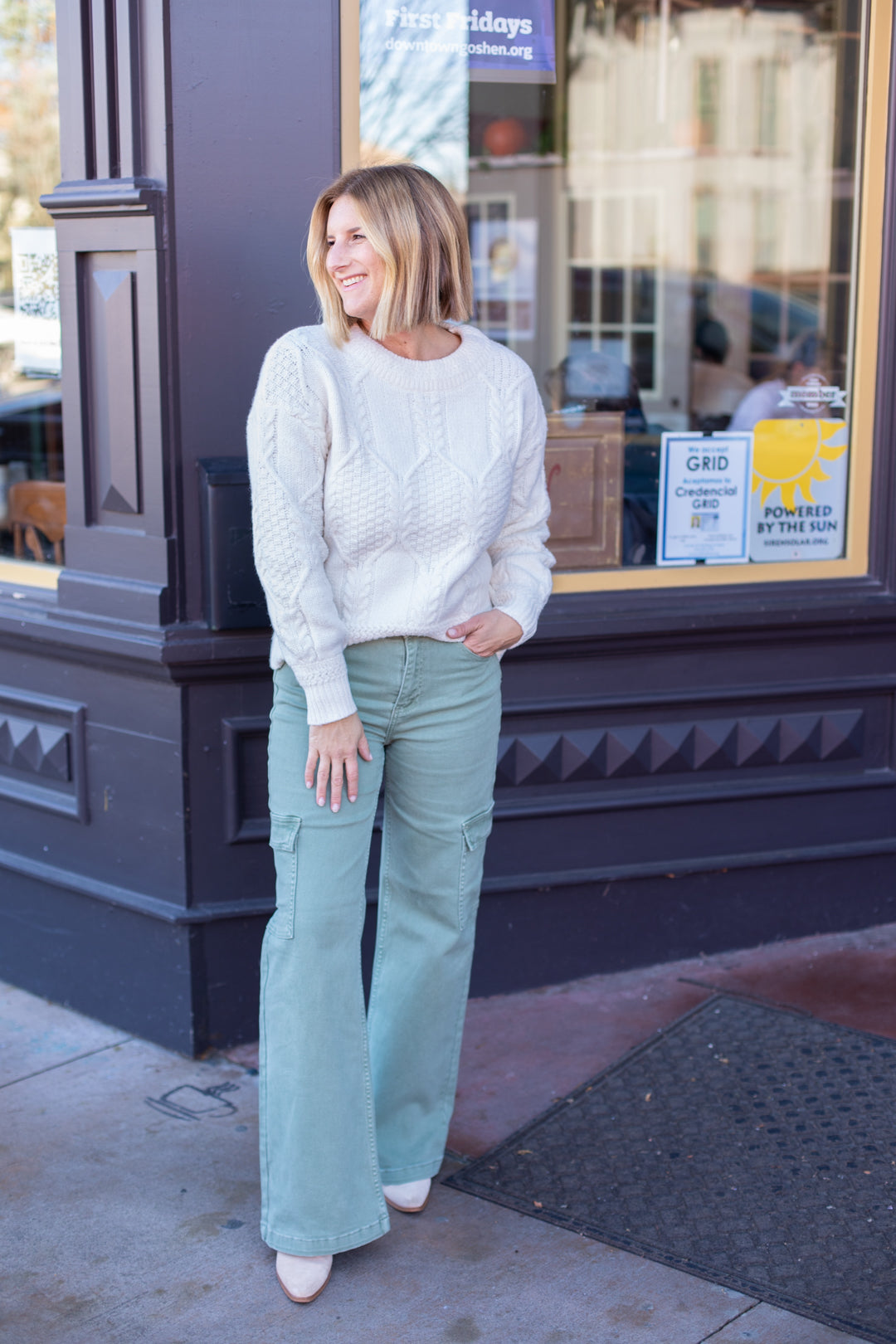 Risen Wide Leg Cargo Pants