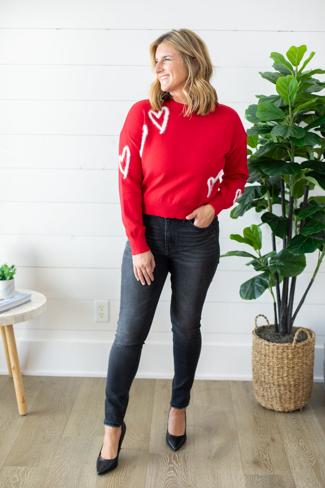 Load image into Gallery viewer, Cupid Heart Sweater | FINAL SALE

