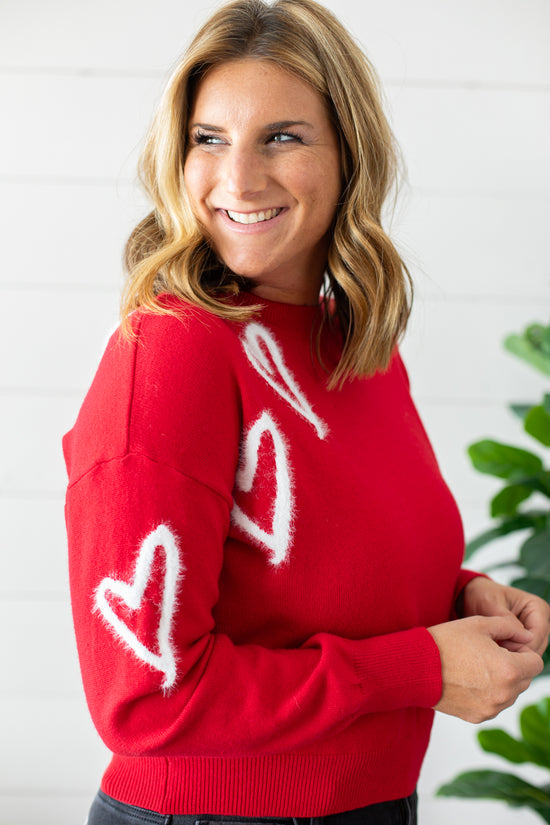 Load image into Gallery viewer, Cupid Heart Sweater | FINAL SALE
