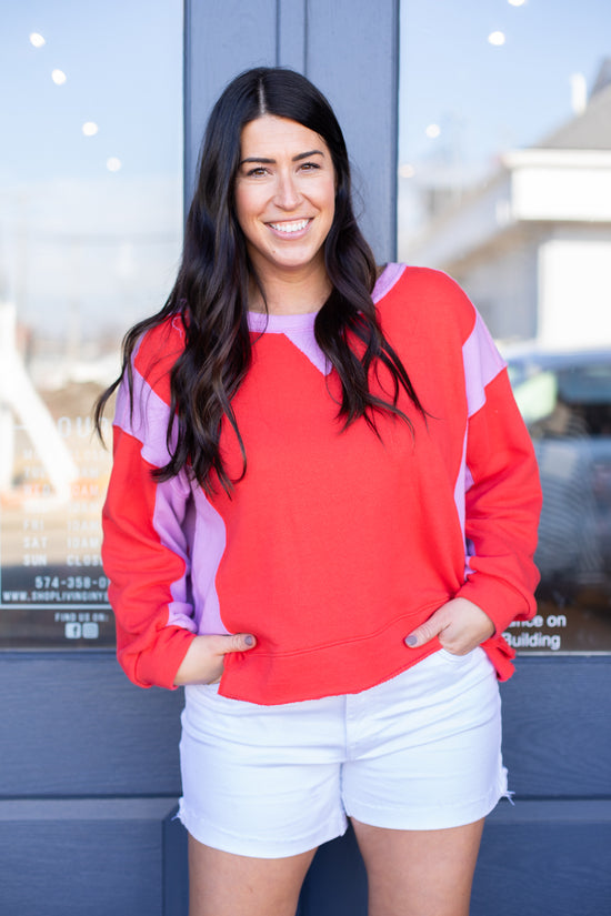Brianna Colorblock Sweatshirt
