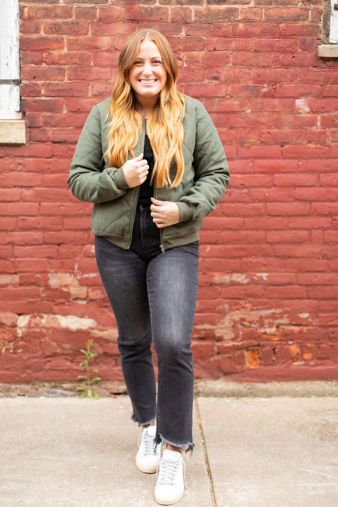 Olive Bomber Jacket