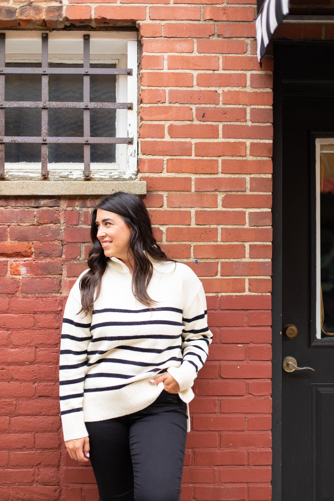 Tenley Striped Sweater Pullover