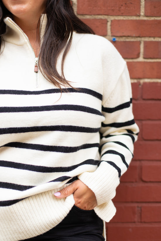 Tenley Striped Sweater Pullover
