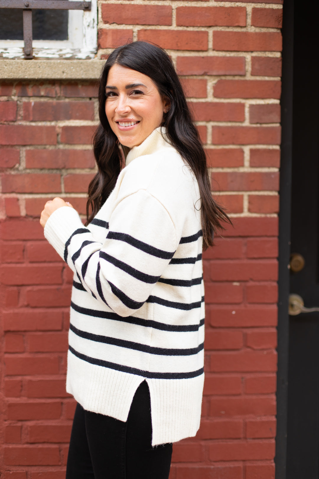 Tenley Striped Sweater Pullover