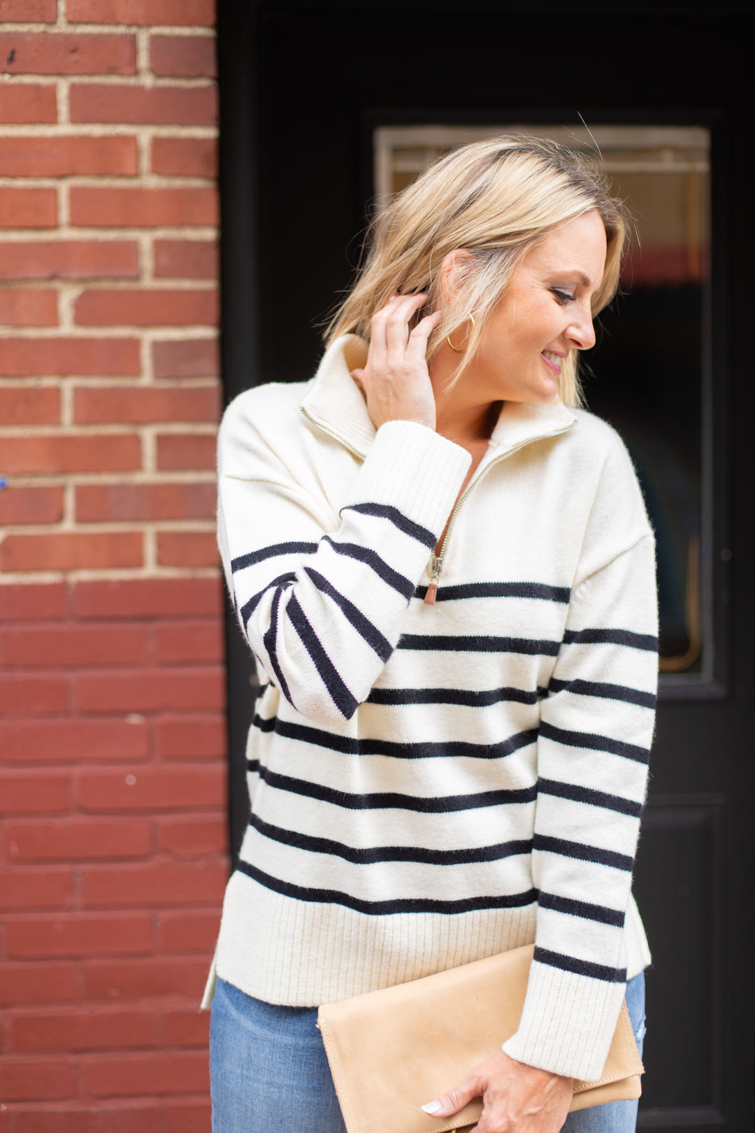 Tenley Striped Sweater Pullover