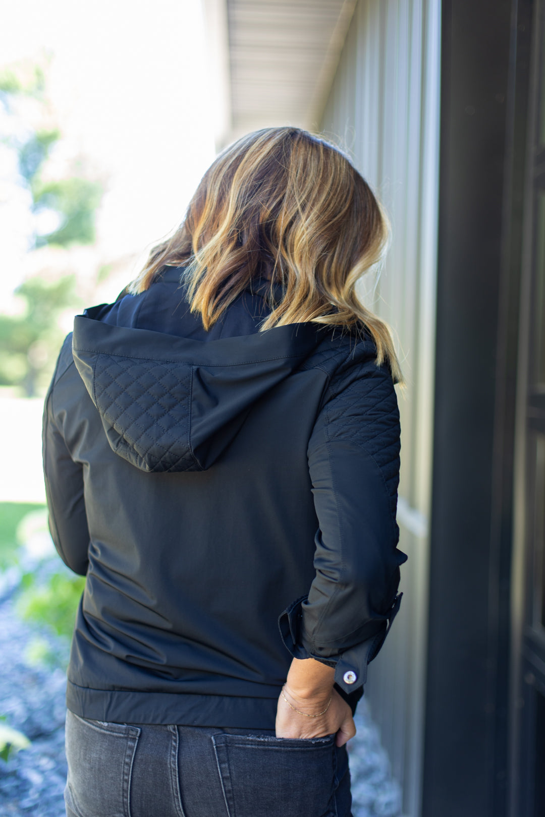 Blanc Noir Mastermind Quilted Bomber Jacket
