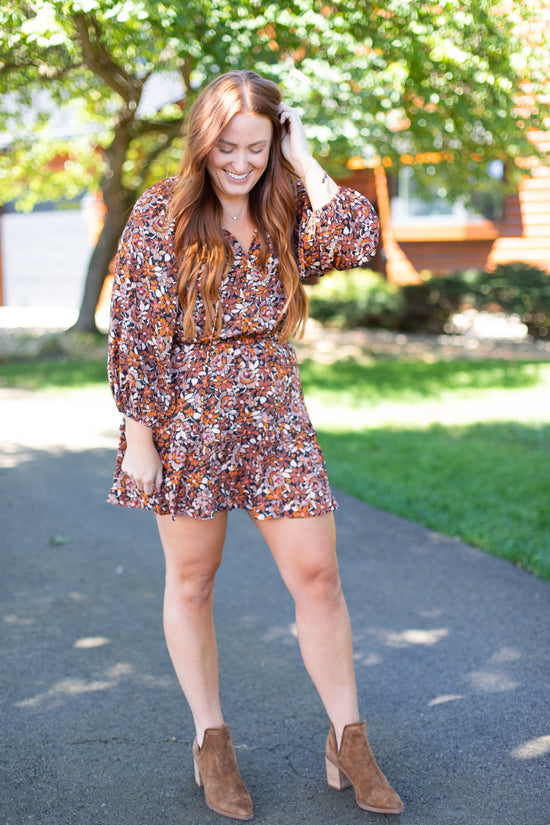 Autumn Tiered Mini Dress