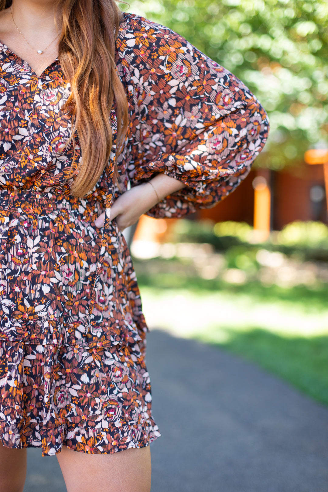 Autumn Tiered Mini Dress