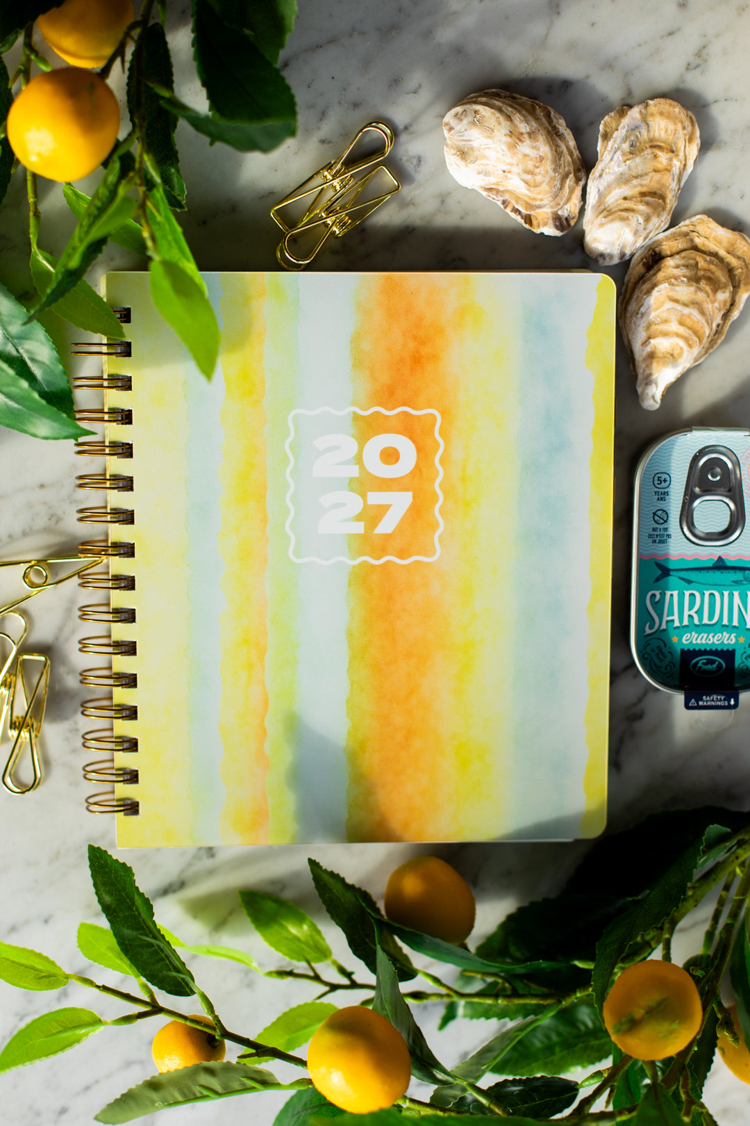 2027 Life + Style Weekly Planner: Citrus Stripe