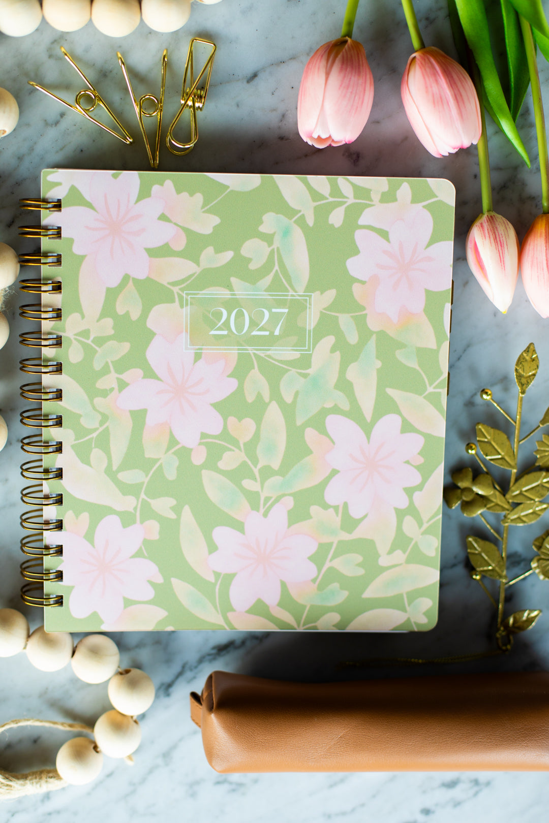 2027 Life + Style Weekly Planner: Blush Bouquet
