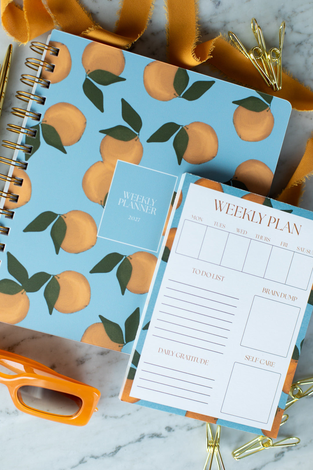 Bundle: 2027 Orange Grove Planner + Notepad