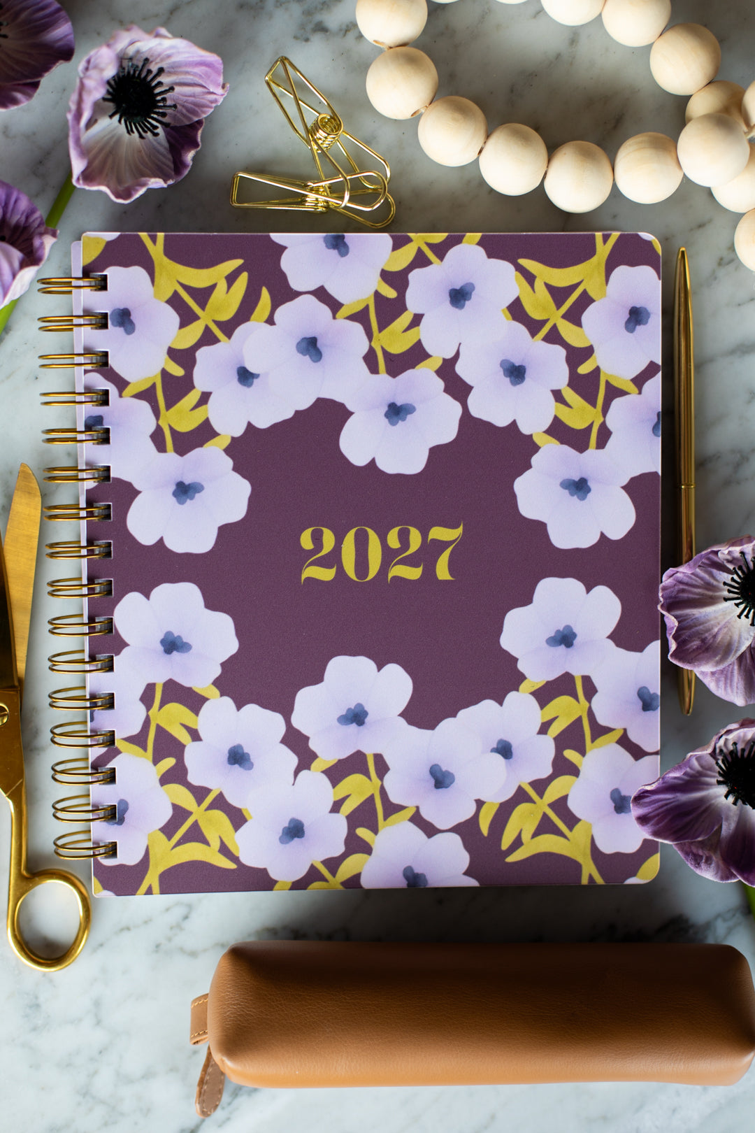 Bundle: 2027 Bold Blooms Planner + Notepad