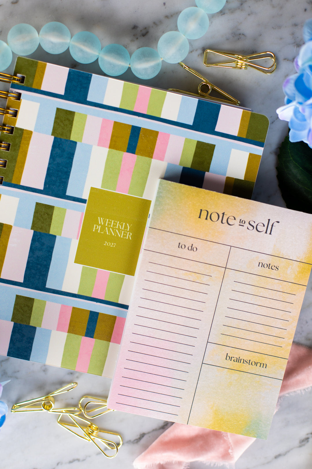 Bundle: 2027 Colorblock Planner + Notepad