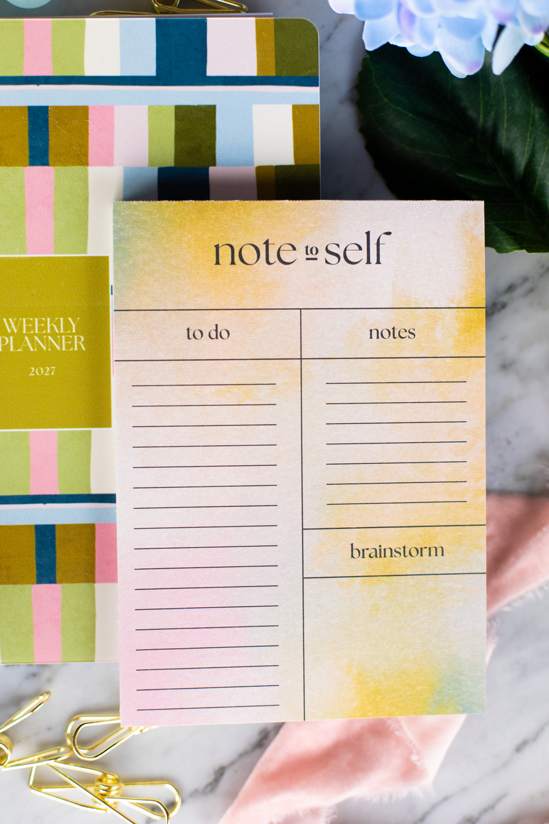 Bundle: 2027 Colorblock Planner + Notepad
