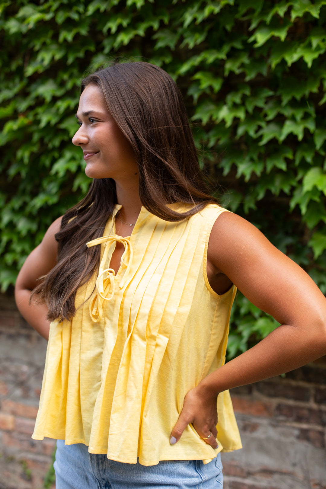 Joy Bow Detail Top