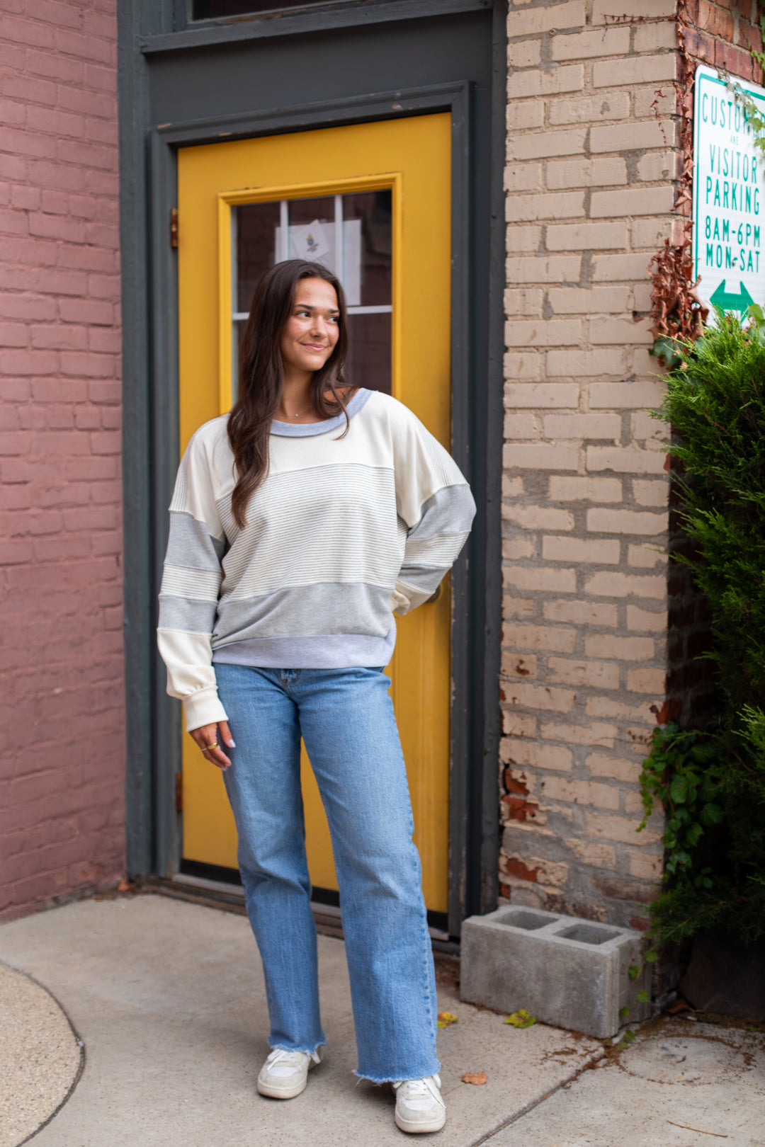 Lindsey Multi Stripe Pullover