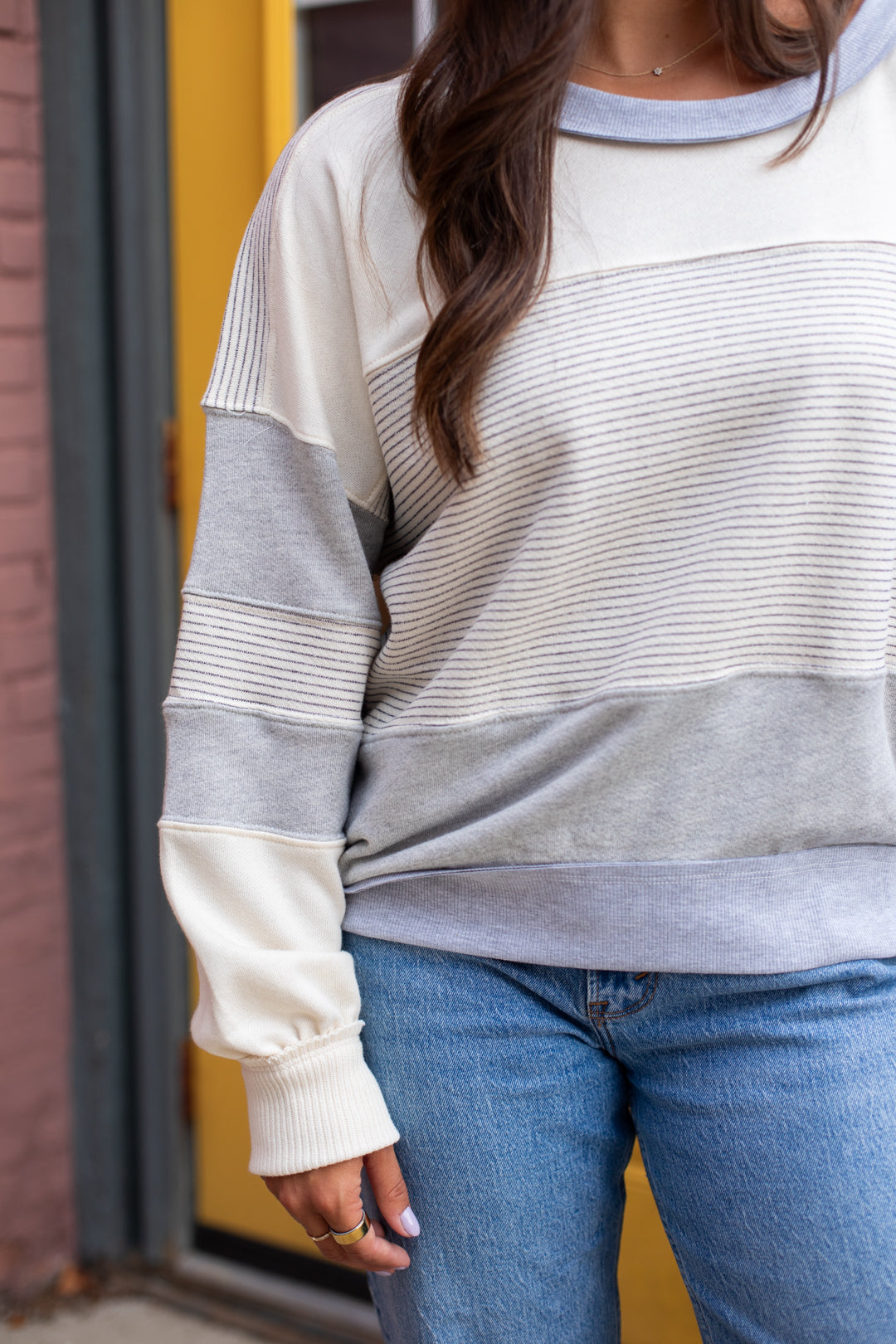 Lindsey Multi Stripe Pullover