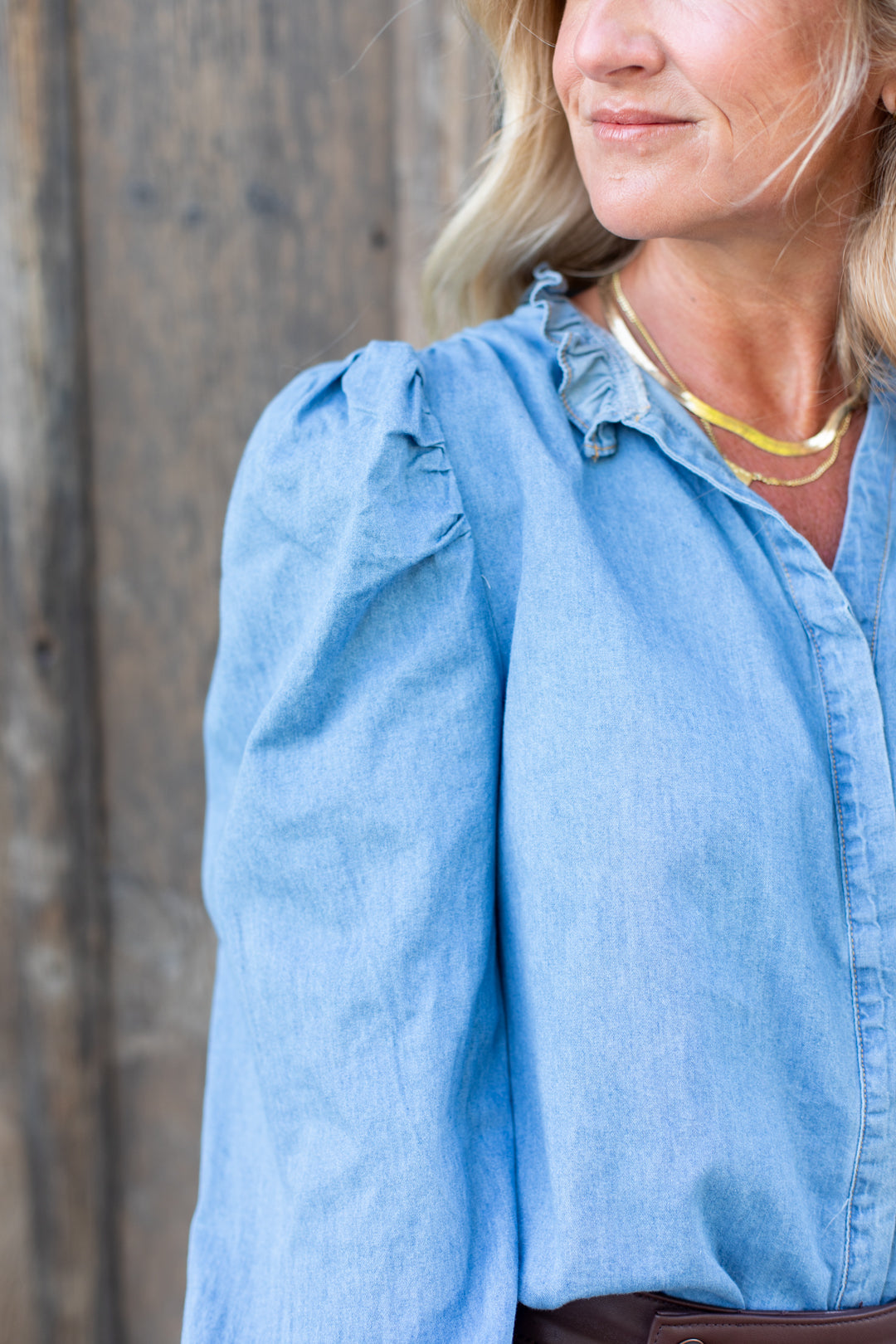 Haysville Denim Button Up