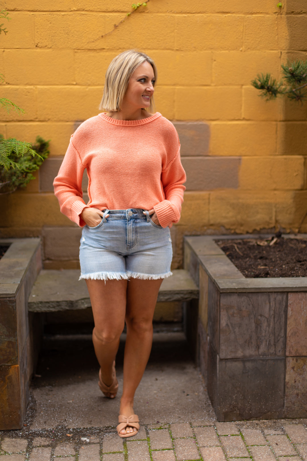 Greta Exposed Seam Sweater