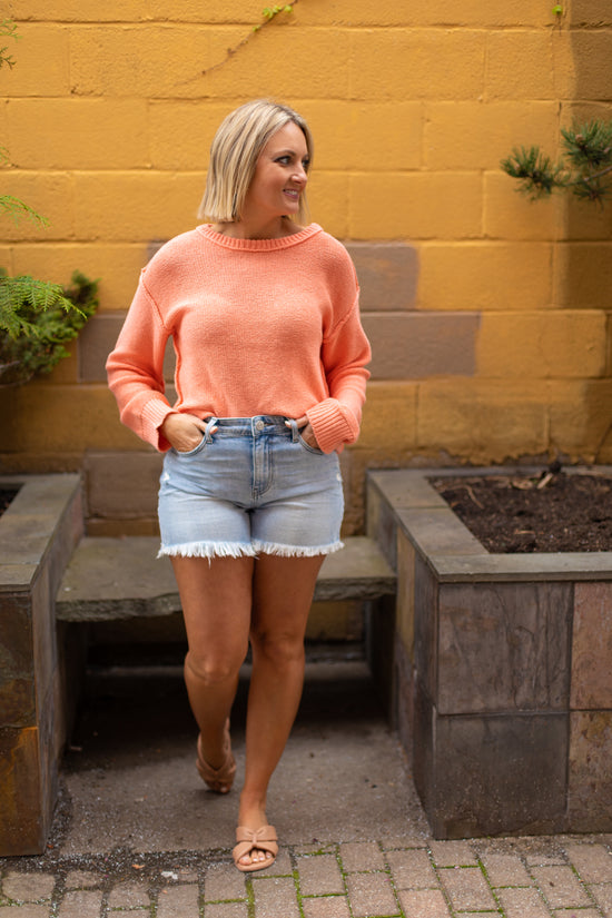 Greta Exposed Seam Sweater