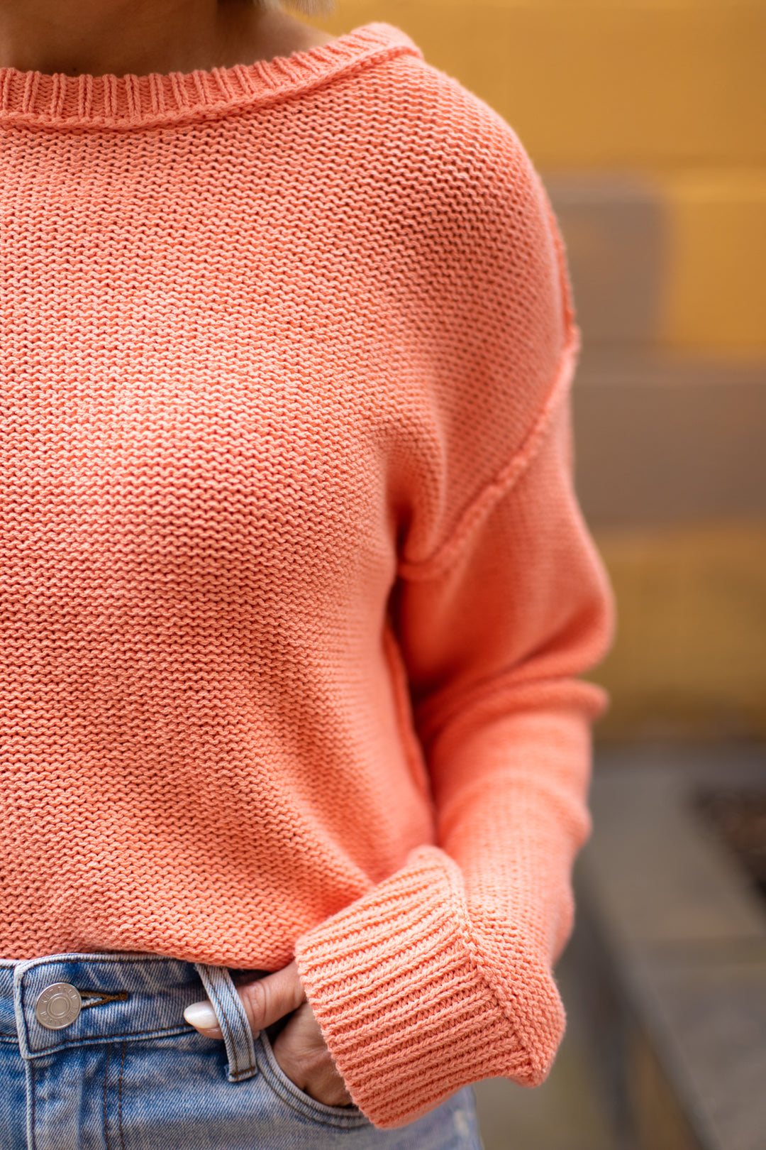Greta Exposed Seam Sweater