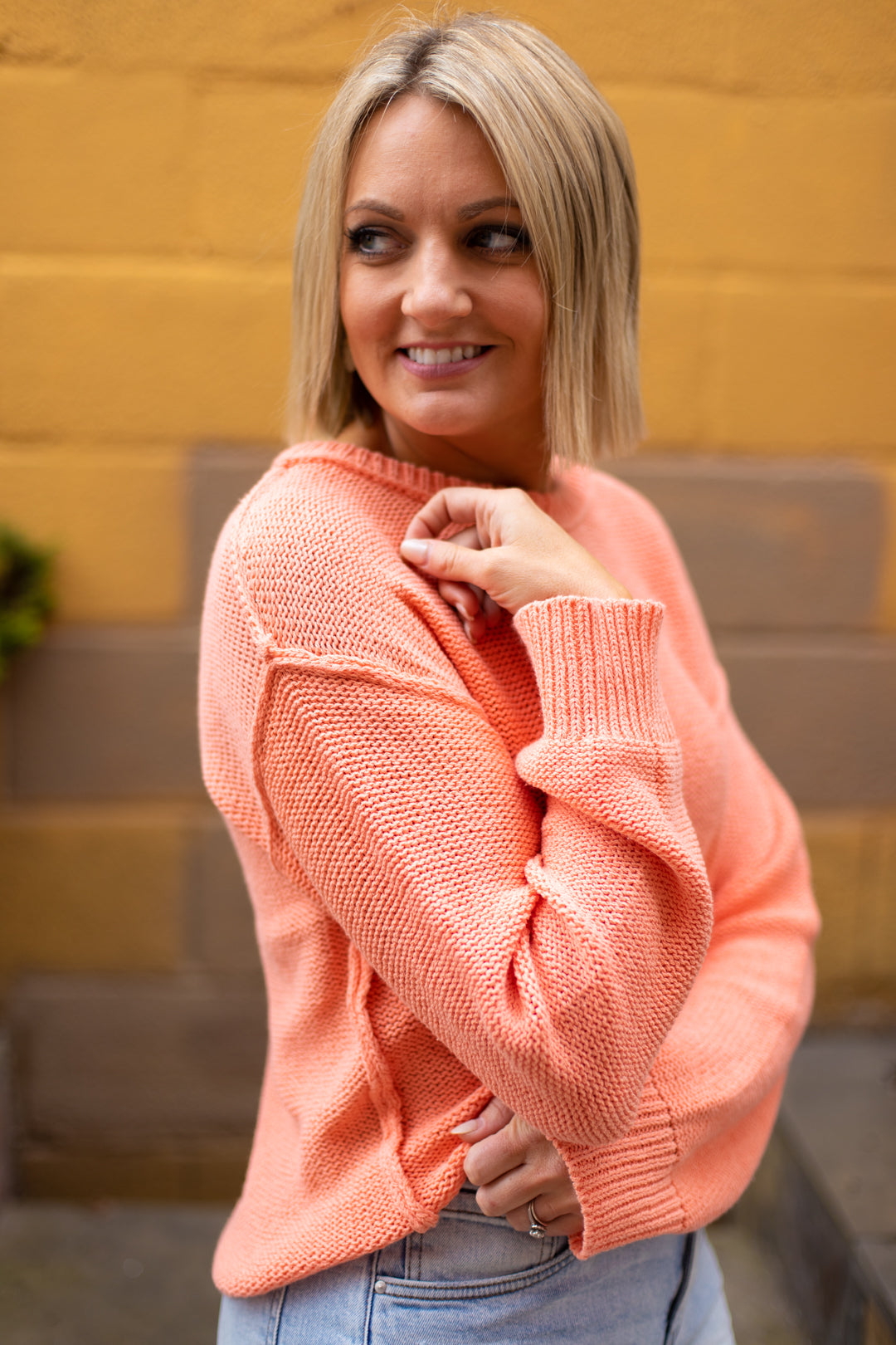 Greta Exposed Seam Sweater