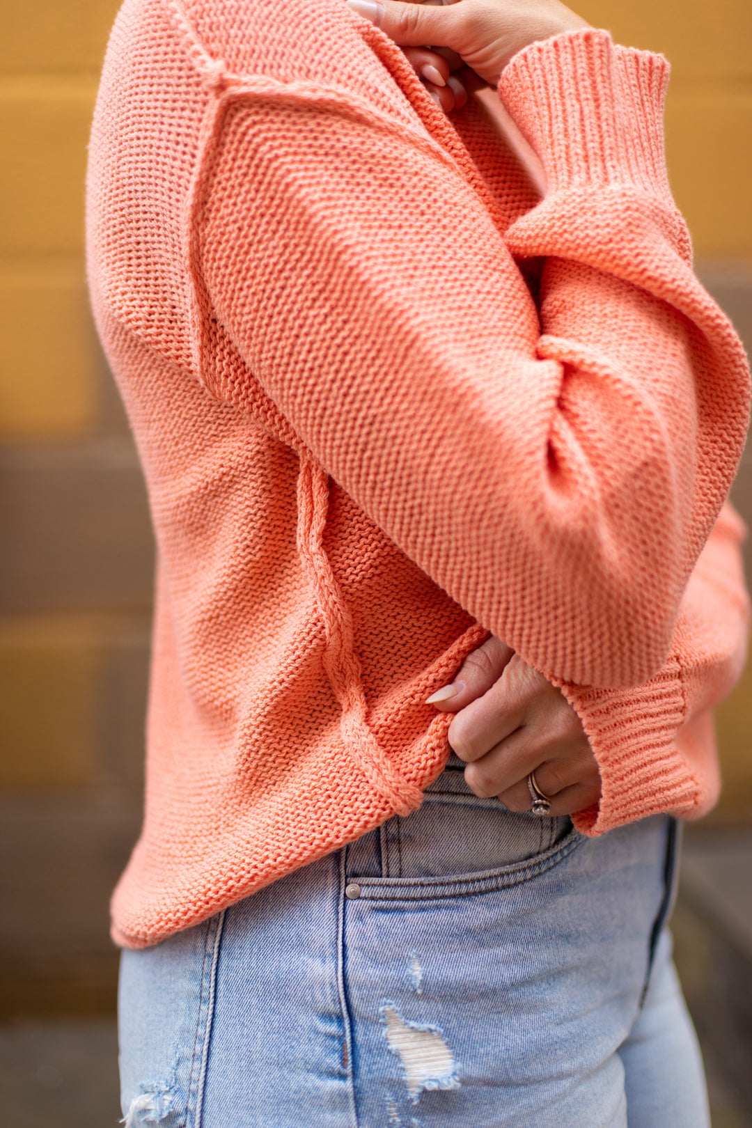 Greta Exposed Seam Sweater
