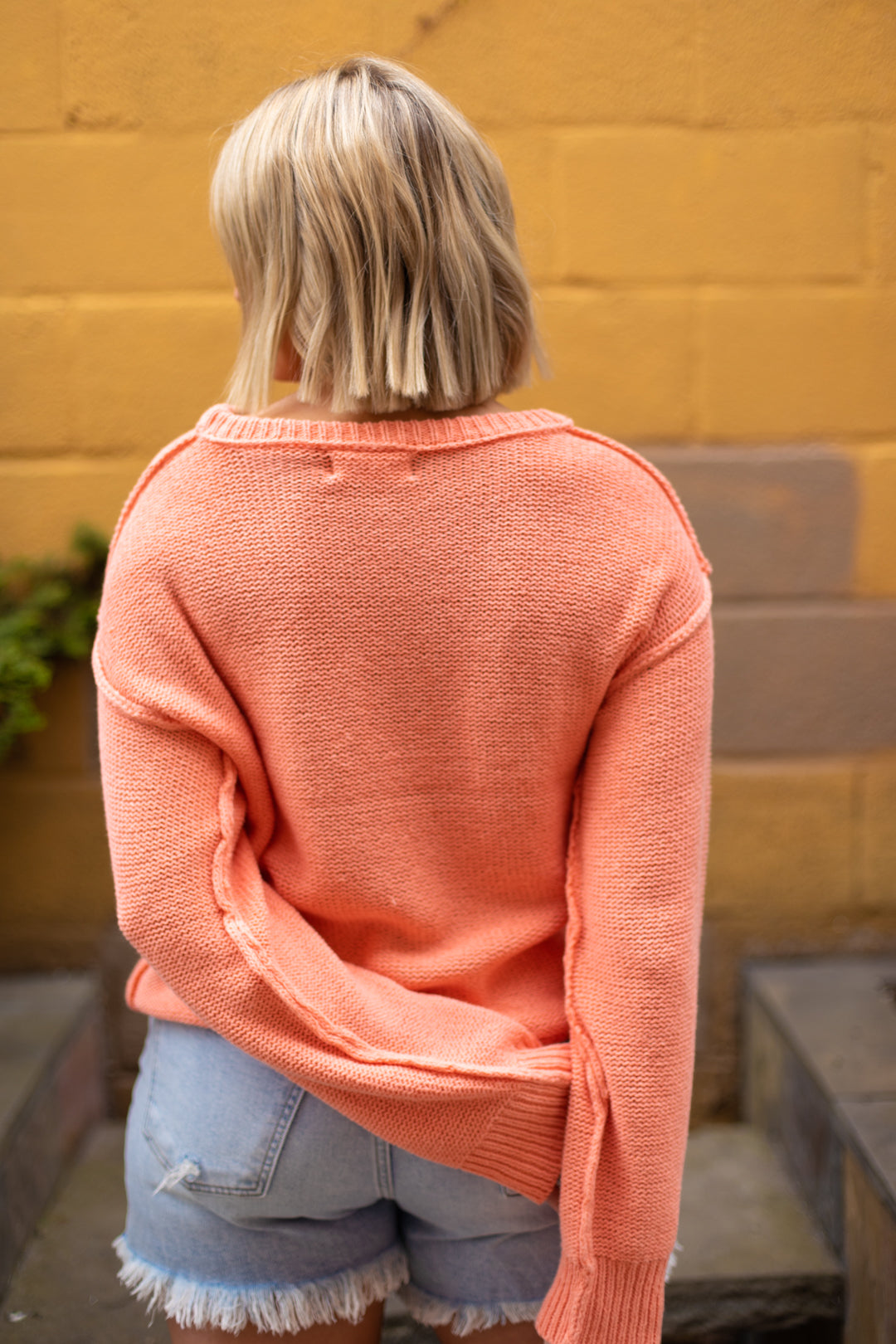 Greta Exposed Seam Sweater
