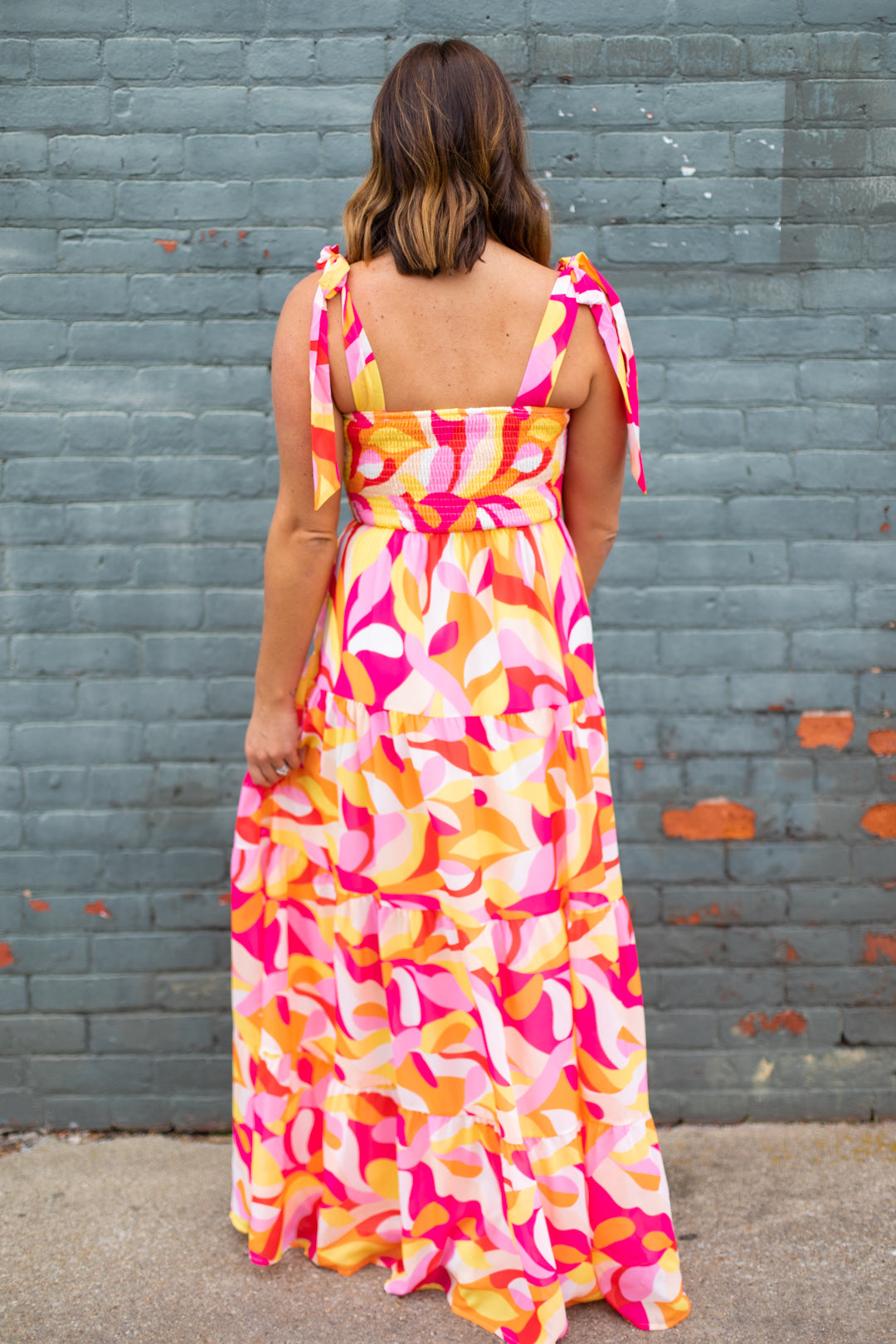 Charlotte Tie Sleeve Maxi Dress | FINAL SALE