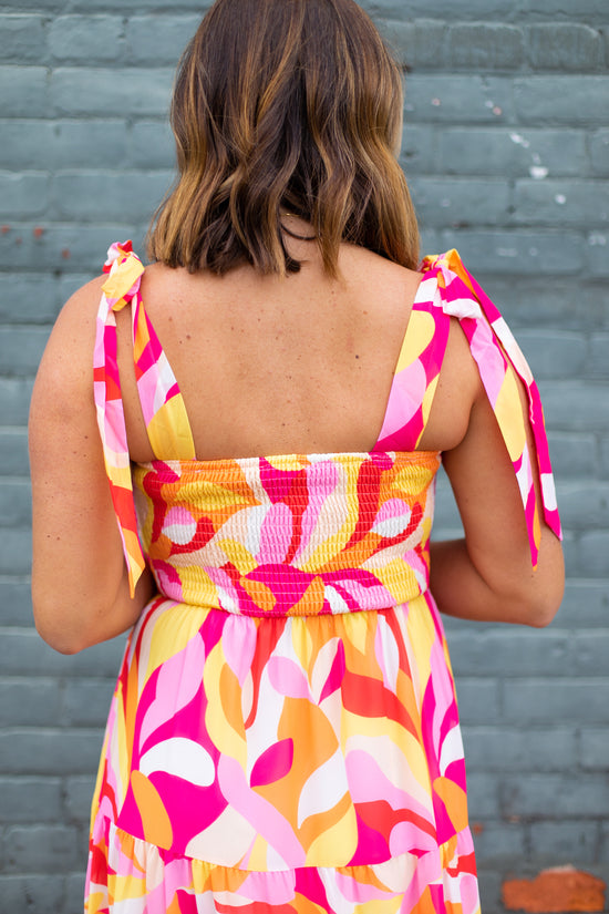 Charlotte Tie Sleeve Maxi Dress | FINAL SALE