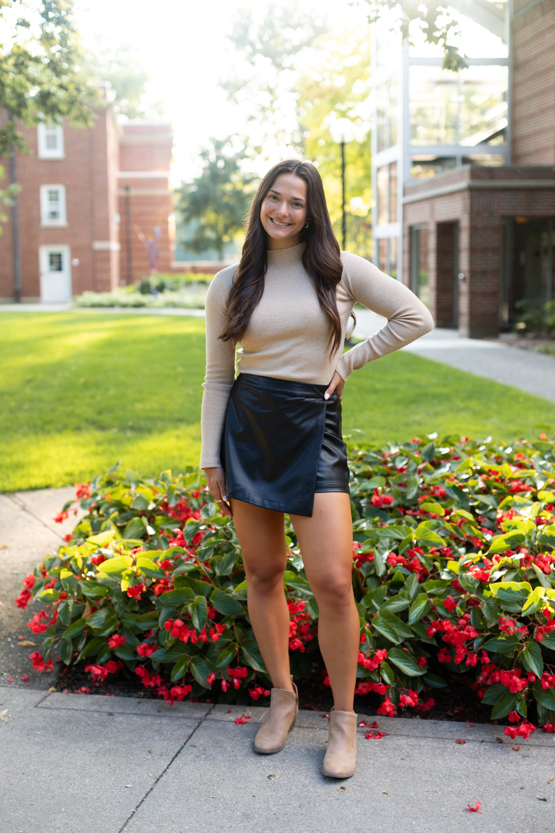 Own It Leather Skort
