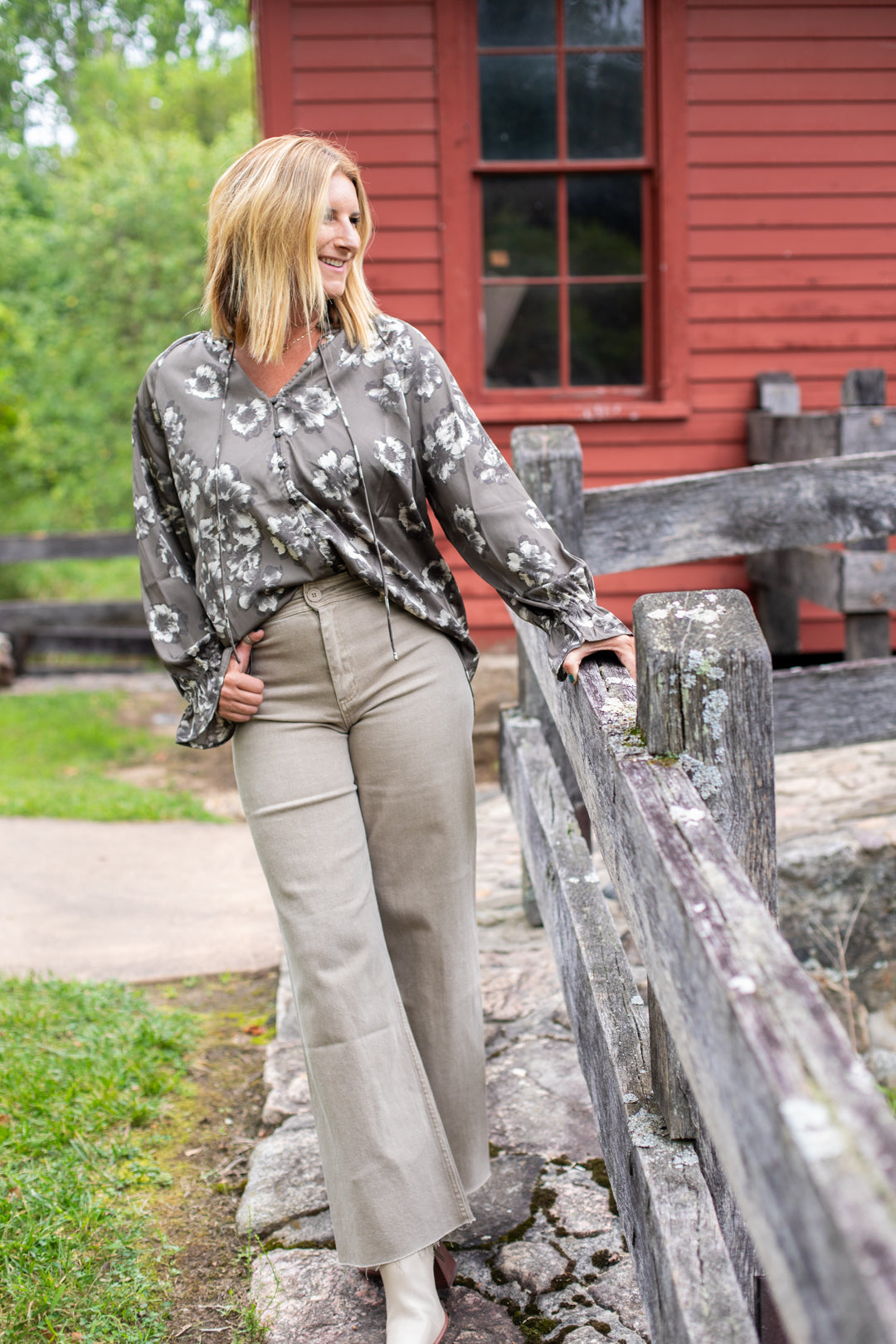 Stone Wide Leg Pants