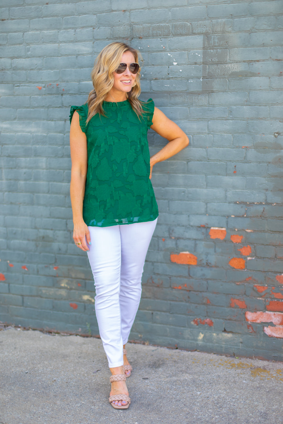 Scarlett Floral Texture Blouse