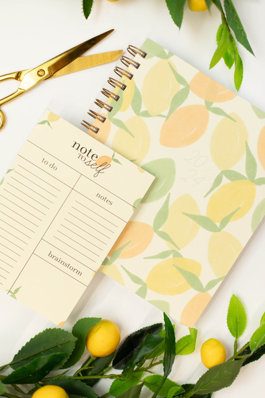 2024 Planner + Notepad Bundle: Citrus Dream