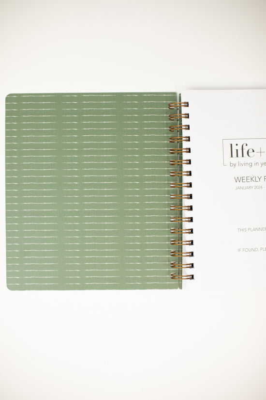 2024 Life + Style Weekly Planner: Olive Paradise