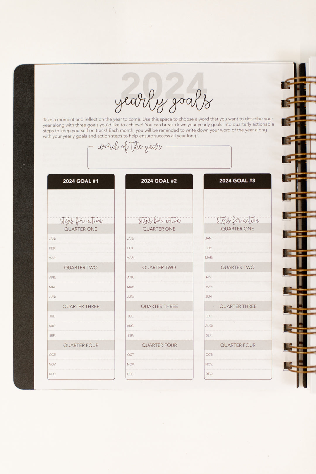 2024 Life + Style Weekly Planner: Hydrangeas