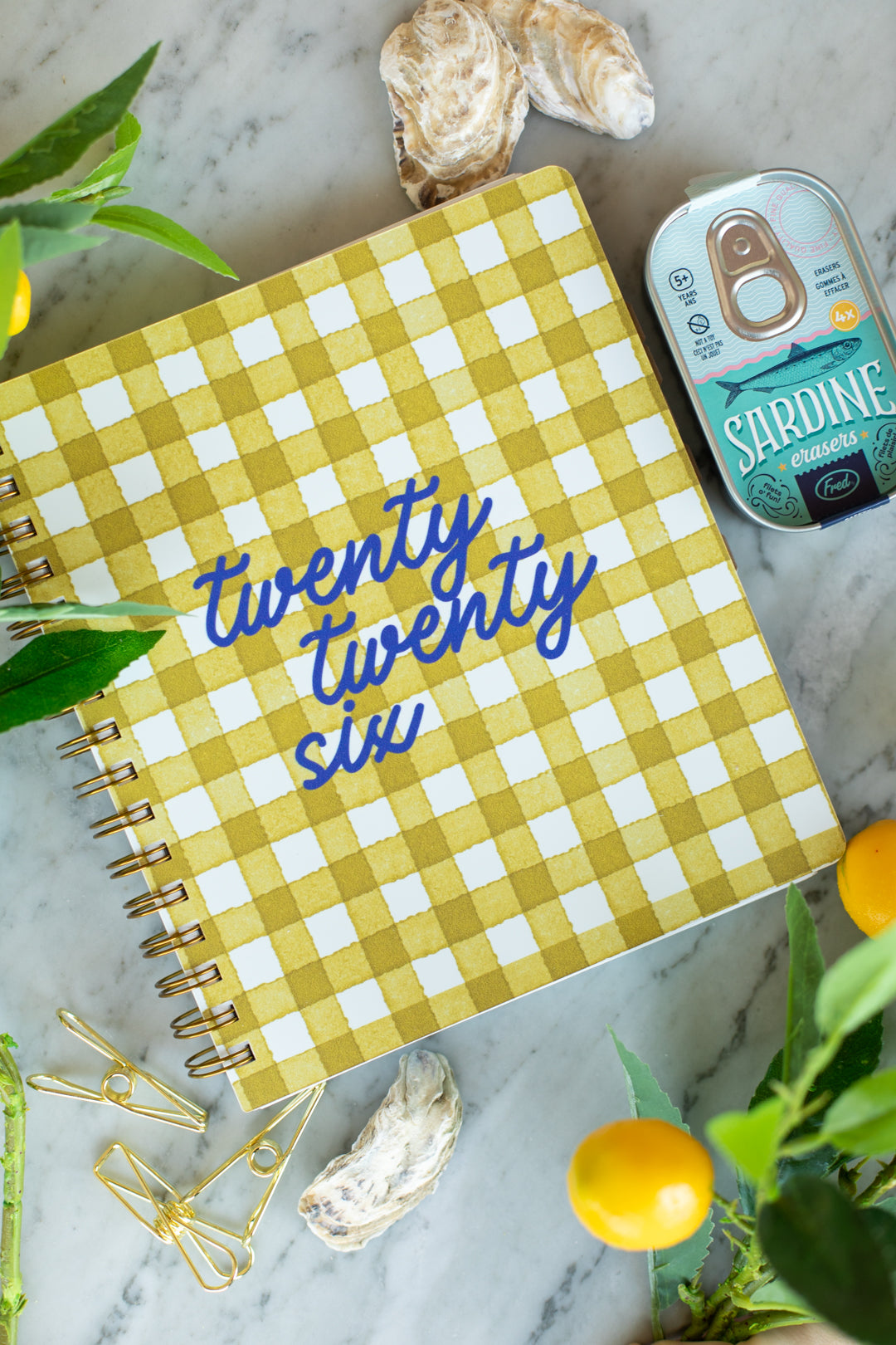2026 Life + Style Weekly Planner: Seaside Gingham