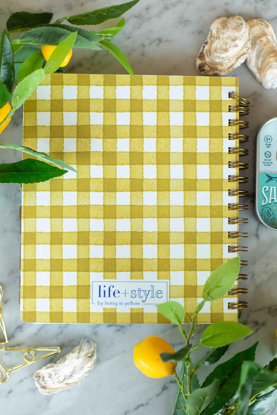 2026 Life + Style Weekly Planner: Seaside Gingham