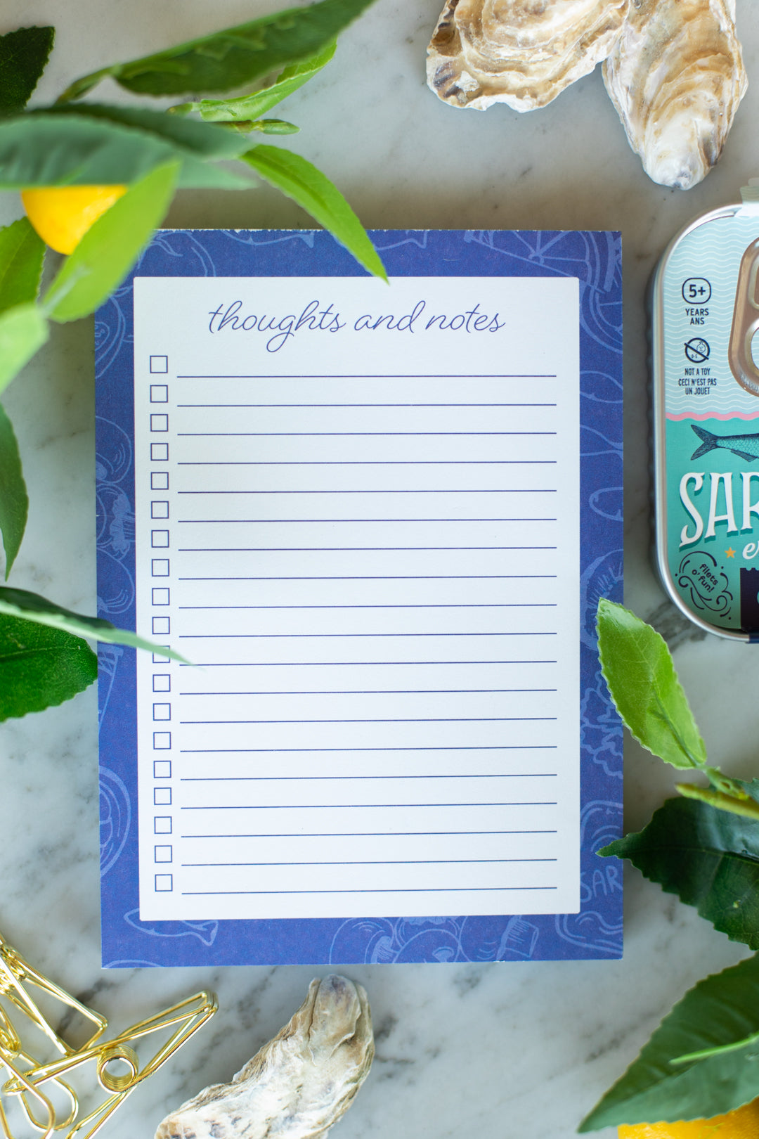 Life + Style Notepad: Seaside Gingham