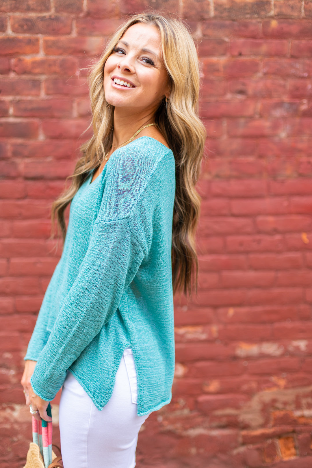 Katelyn V-Neck Knit Sweater