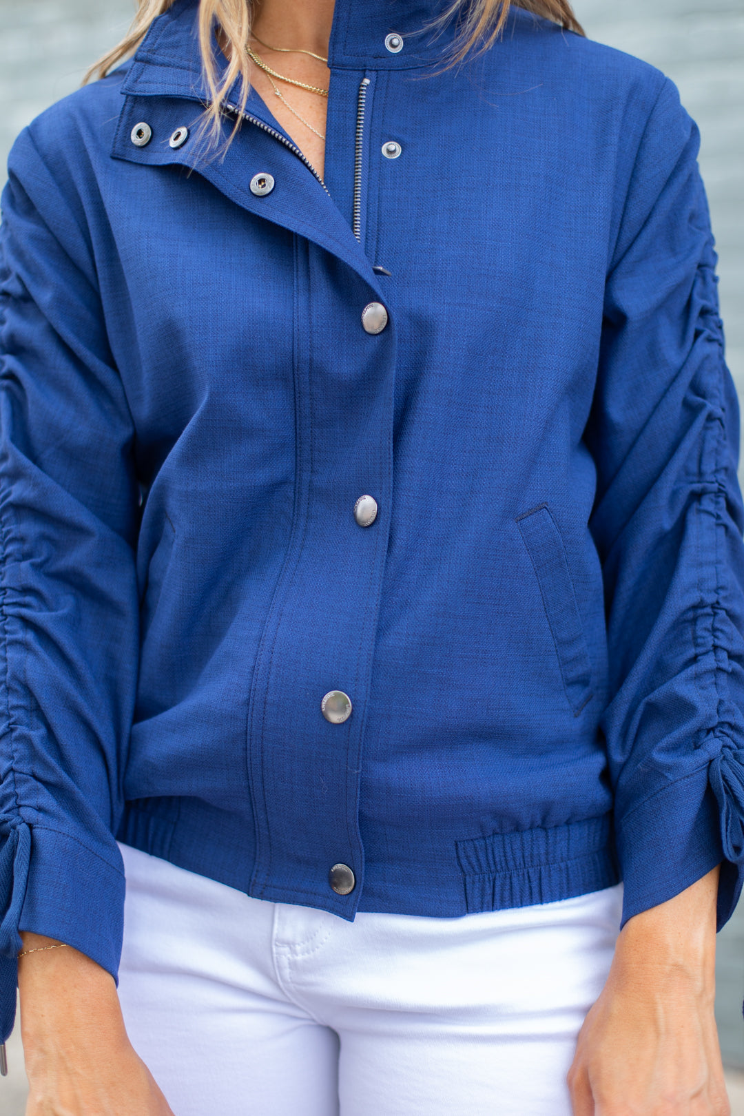 Liverpool Ruched Sleeve Jacket | FINAL SALE
