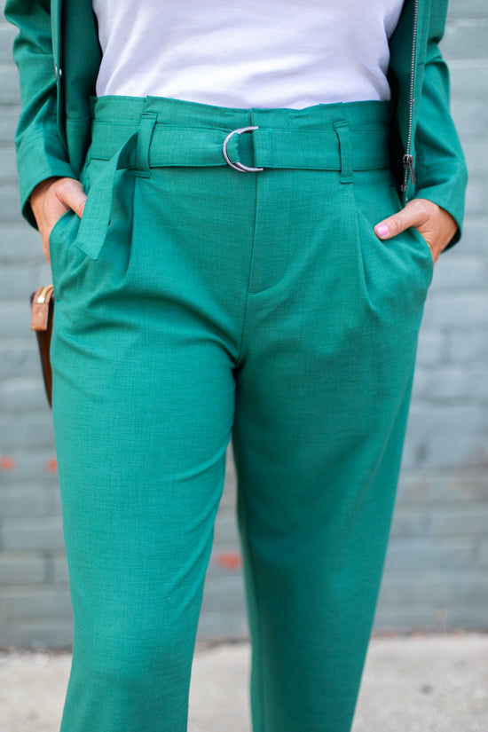 Liverpool Cropped Paperbag Pants