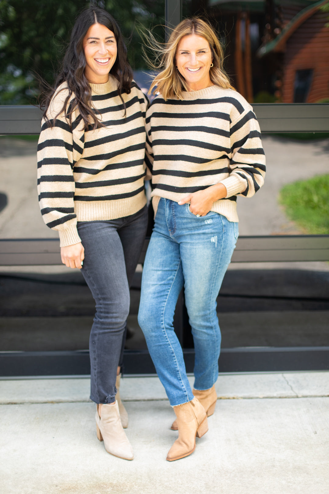 Brenna Striped Pullover
