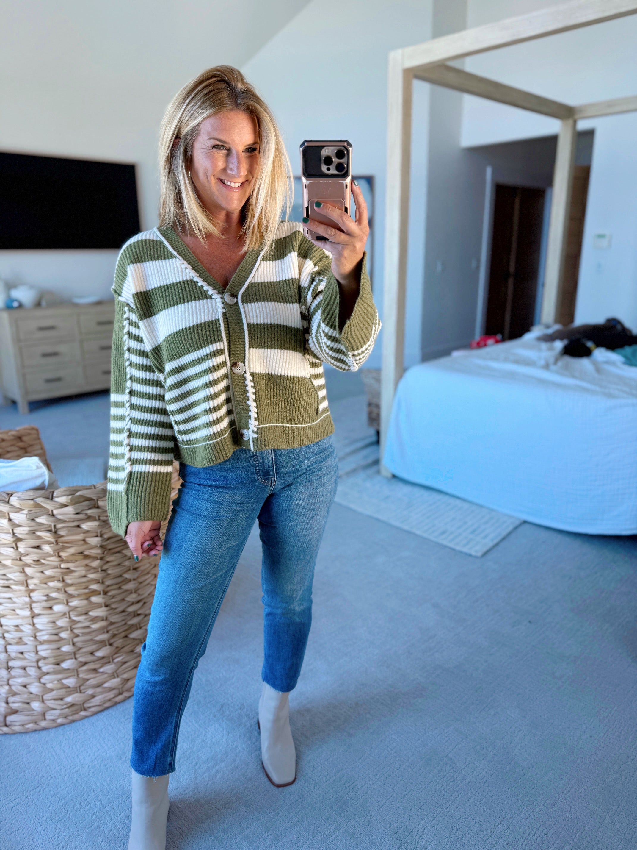 Deidra Multi Stripe Cardigan