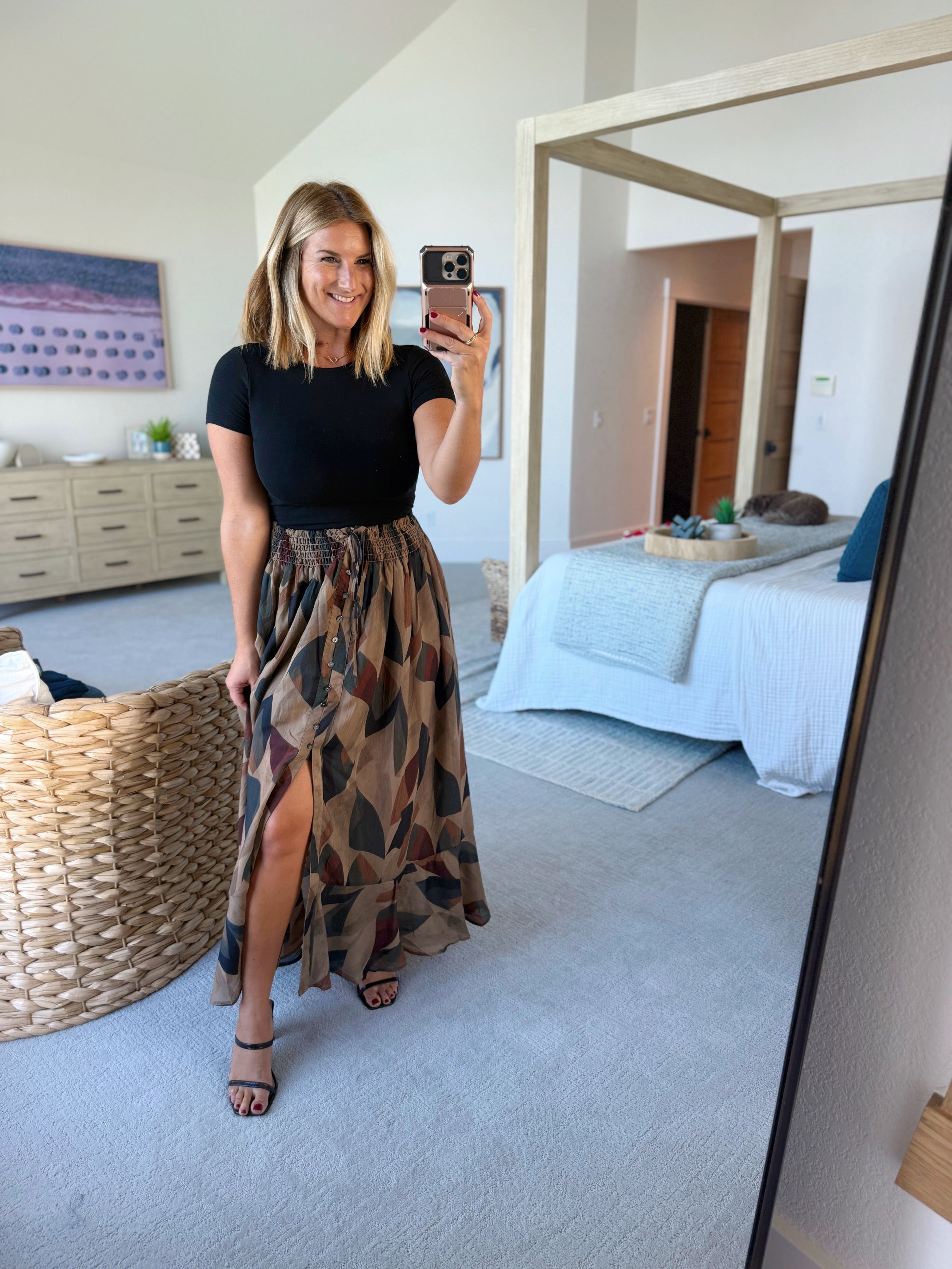 Huxley Abstract Maxi Skirt