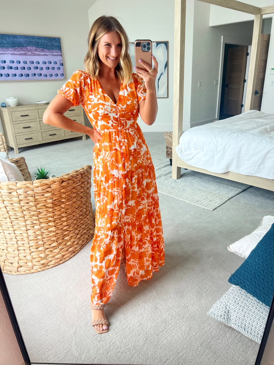 Button Front Tiered Maxi Dress | FINAL SALE
