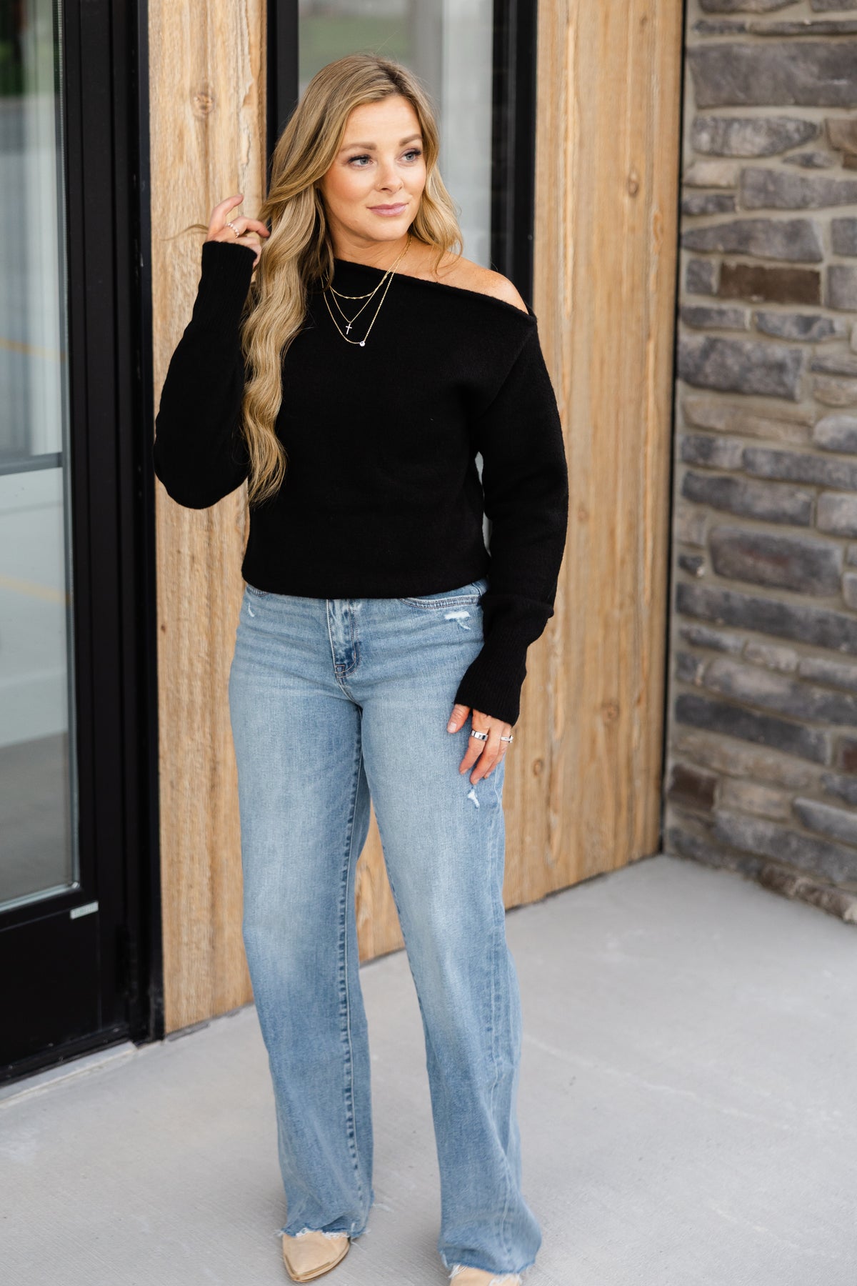 Nala Off the Shoulder Sweater