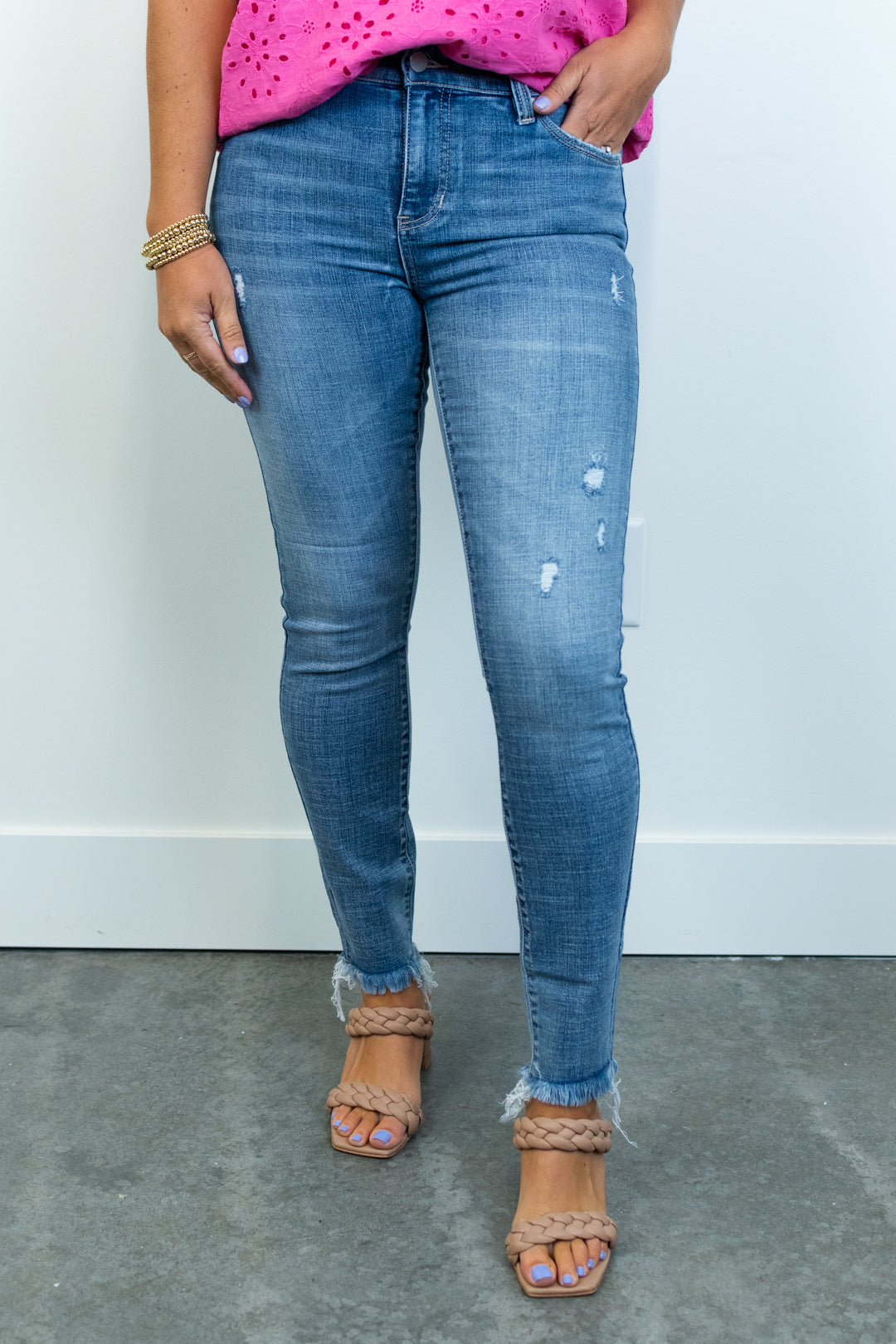 Liverpool Abby Skinny with Fray Hem | FINAL SALE